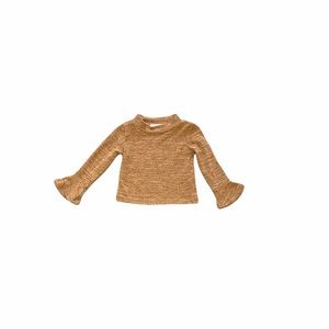 Baileys blossoms rust orange kids bell sleeve top size 3-6 months